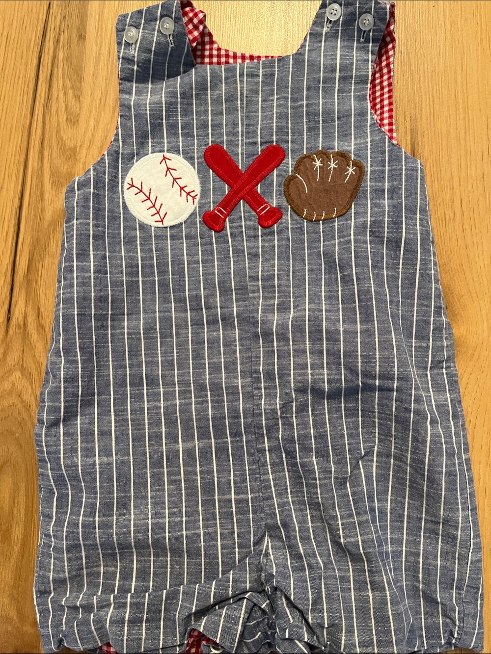 Reversible Romper Boy - Baseball & Lighthouse